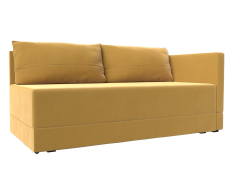 Кушетка диван, Кушетка Никас правая, микровельвет