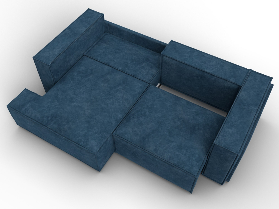 Диваны угловые в гостиную, Диван угловой Лига-061 угол левый, велюр BRUT