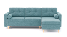 Диваны угловые в гостиную, Диван-кровать угловой еврокнижка-пантограф Белфаст, рогожка