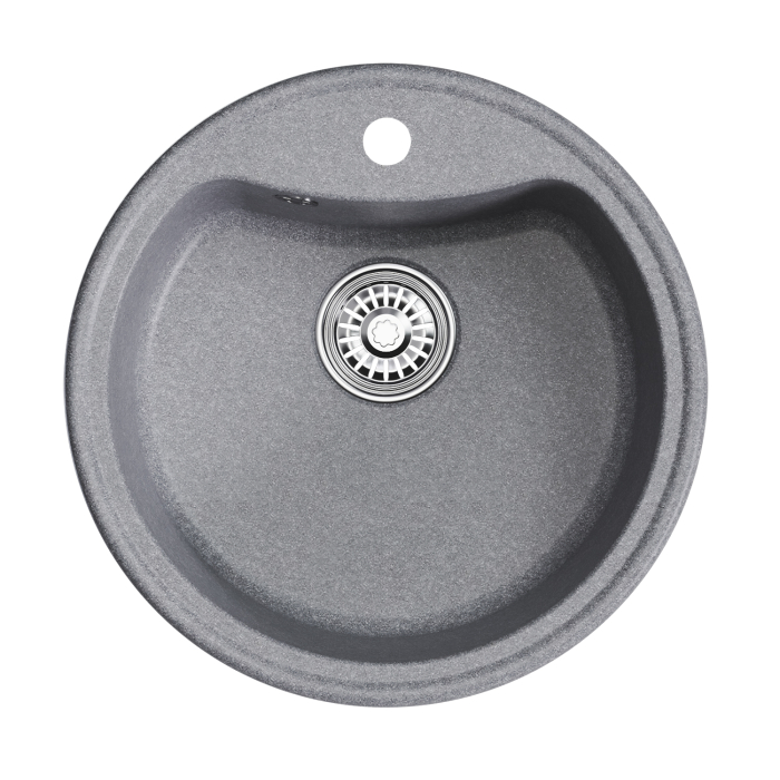 Кухонные мойки, Мойкa ML-GM09 круглая, 510 мм (глуб. чаши 190) NEW*