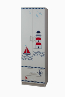 Шкафы двухстворчатые, Лего - 3 Шкаф для одежды Кораблик 