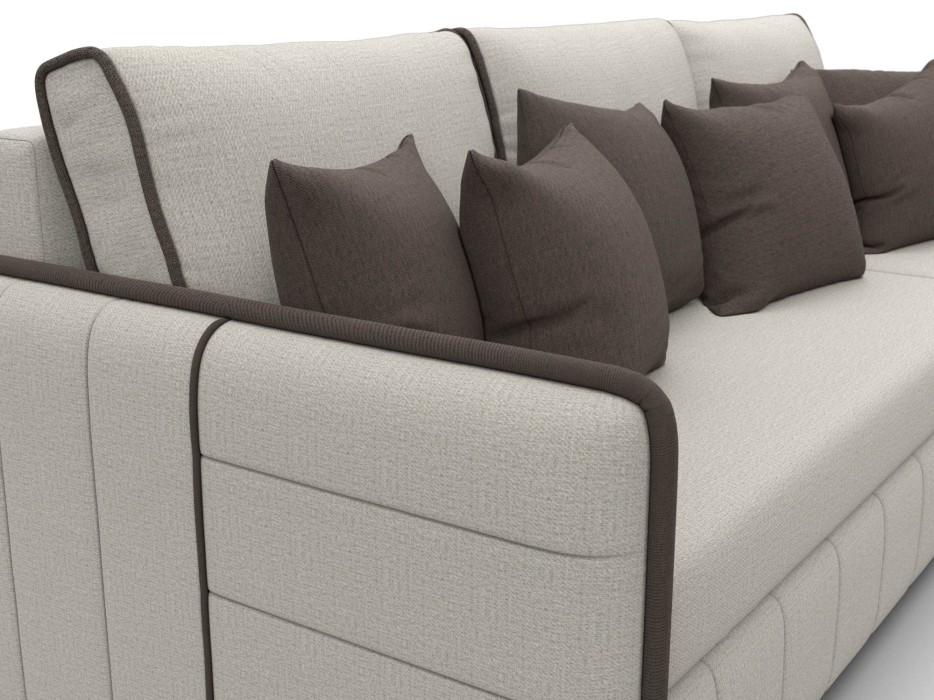 Диваны угловые в гостиную, Диван угловой Лига-078 угол универсальный, рогожка Амур