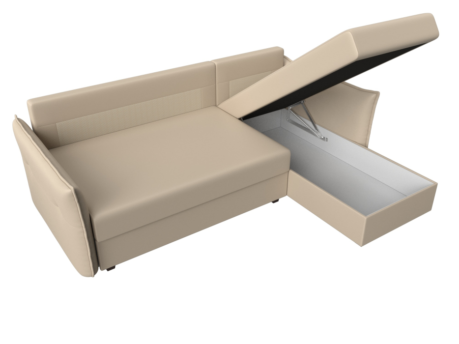 Диваны угловые в гостиную, Угловой диван Лига-004 правый угол, экокожа