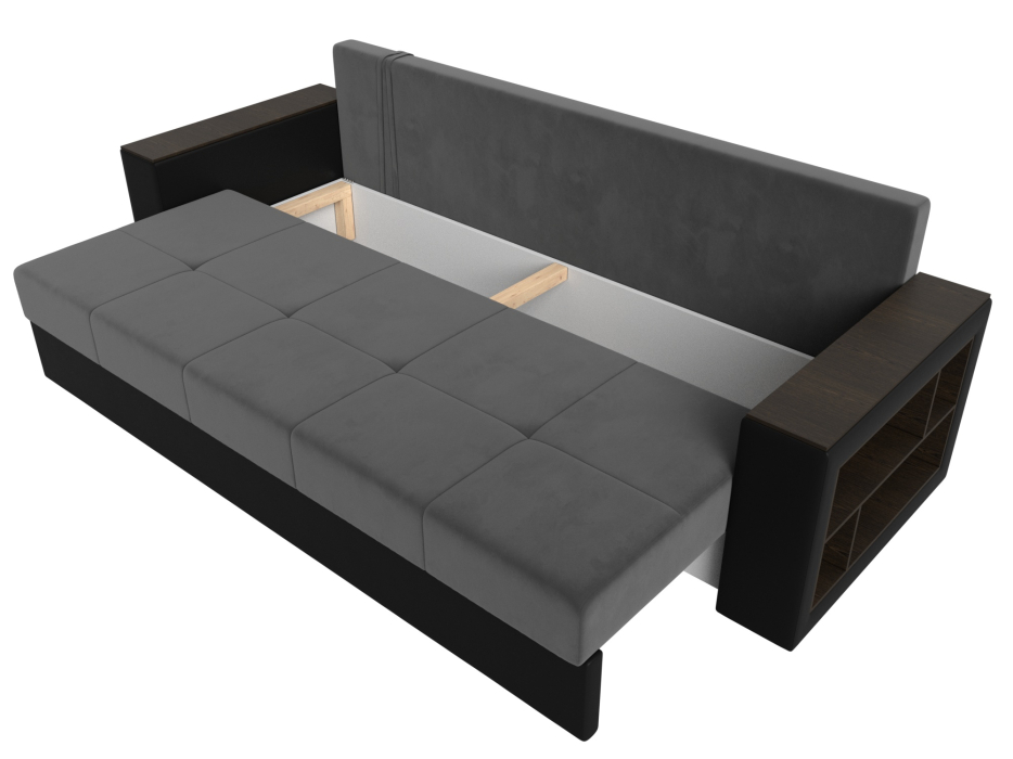 Диваны прямые, Диван прямой Дубай Лайт, велюр/экокожа