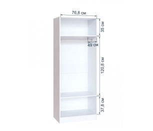 Шкаф распашной Ларс 80 см