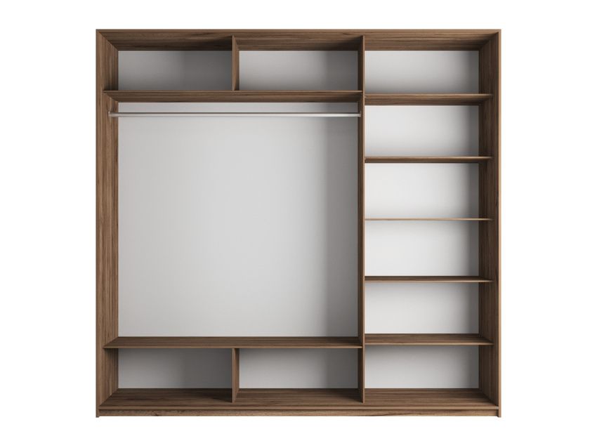 Шкафы-купе 3-х дверные, Шкаф-купе Прайм 3-х дверный Фотопечать Квадраты Стекла/Доводчики 210х57х230