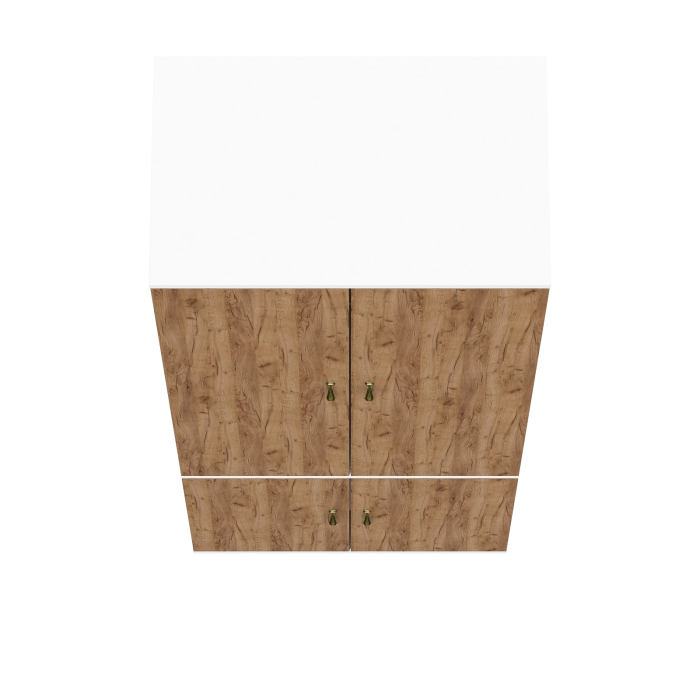 Для одежды, Шкаф со штангой для верхней одежды и полкой глубокий Лидер-8 МД 19Б