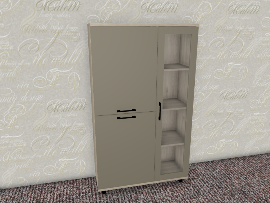 Шкафы распашные, Модульная система Грейс Шкаф ШК-5081  Гикори Джексон Светлый