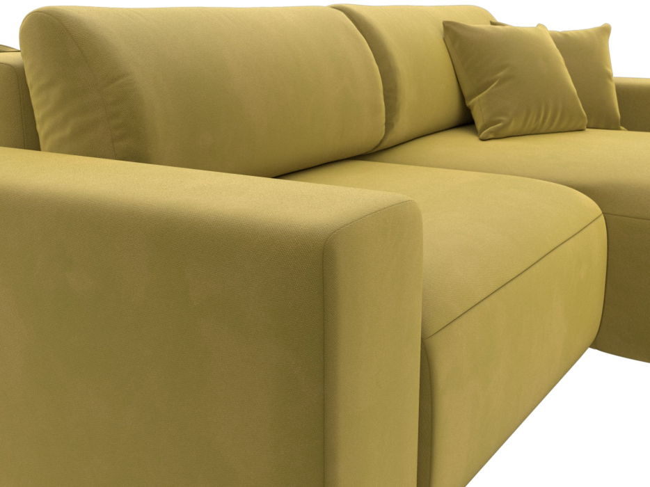 Диваны угловые в гостиную, Диван угловой Лига-036 Классик правый угол, микровельвет