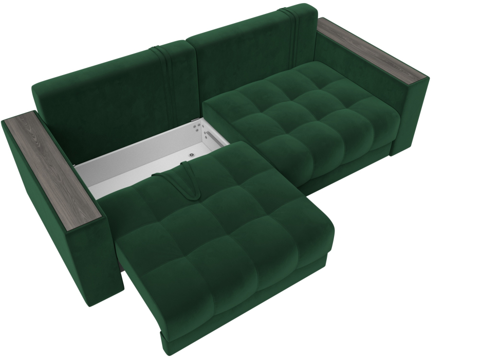 Дизайнерские диваны для гостиной, Диван прямой с декором Лига-049 НПБ, велюр SEVEN