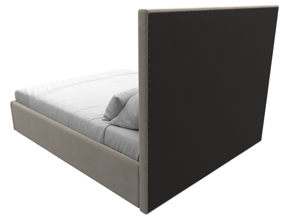 Мягкая кровать, Кровать интерьерная Афродита 160, микровельвет