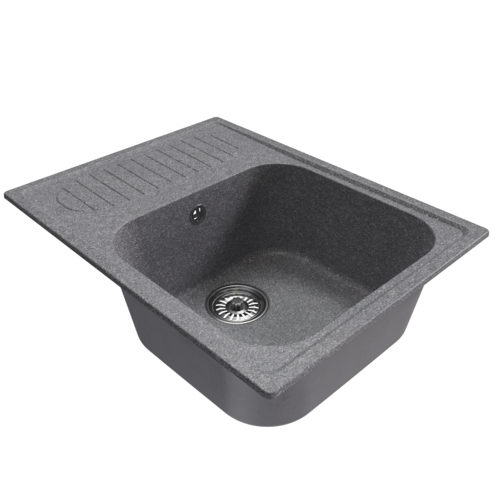 Кухонные мойки, Мойка ML-GM18 с крылом, 640*490*190мм NEW*