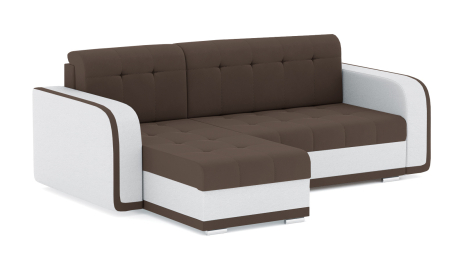 Диван-кровать угловой Генри еврокнижка, велюр+кож.зам