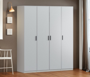 Шкаф четырехдверный Макс 2000 мм, вариант №2 (ЛДСП/МДФ)