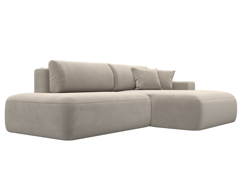 Диваны угловые в гостиную, Диван угловой Лига-036 Модерн правый угол, микровельвет