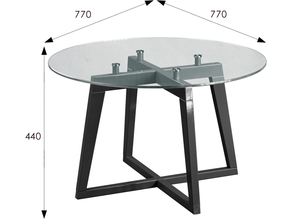 Журнальные столики, Стол журнальный Мебелик Рилле 445