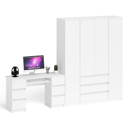 Стол компьютерный двухтумбовый со шкафом МШ1600.1 Мори