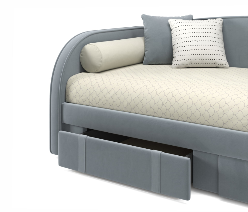 Кровати, Мягкая кровать Elda 900 с ортопедическим основанием и матрасом PROMO B COCOS