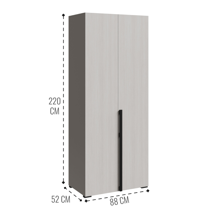 Шкафы распашные, Шкаф в спальню 2-х дверный Болонья