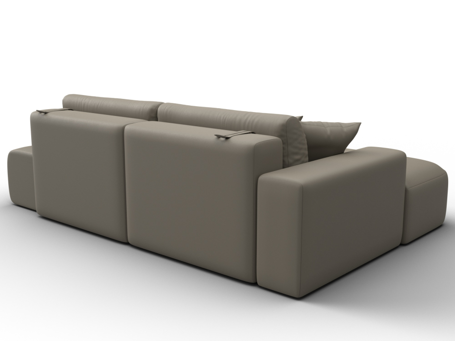 Диваны угловые в гостиную, Диван угловой Лига-036 НПБ Модерн левый угол, экокожа GRIFON