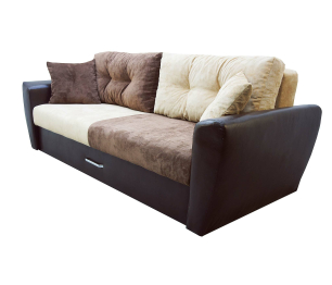 Диван-кровать еврокнижка Амстердам люкс,150, велюр/экокожа