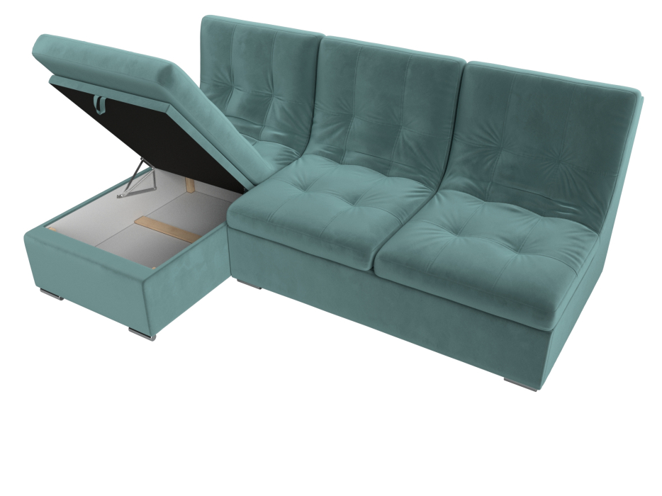 Диваны угловые в гостиную, Угловой диван Релакс угол правый, велюр