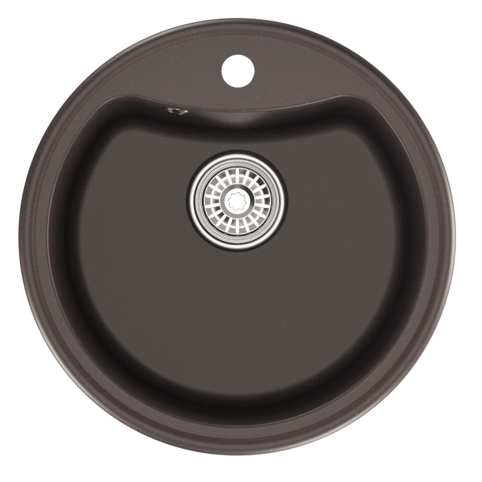 Кухонные мойки, Мойкa ML-GM09 круглая, 510 мм (глуб. чаши 190) NEW*