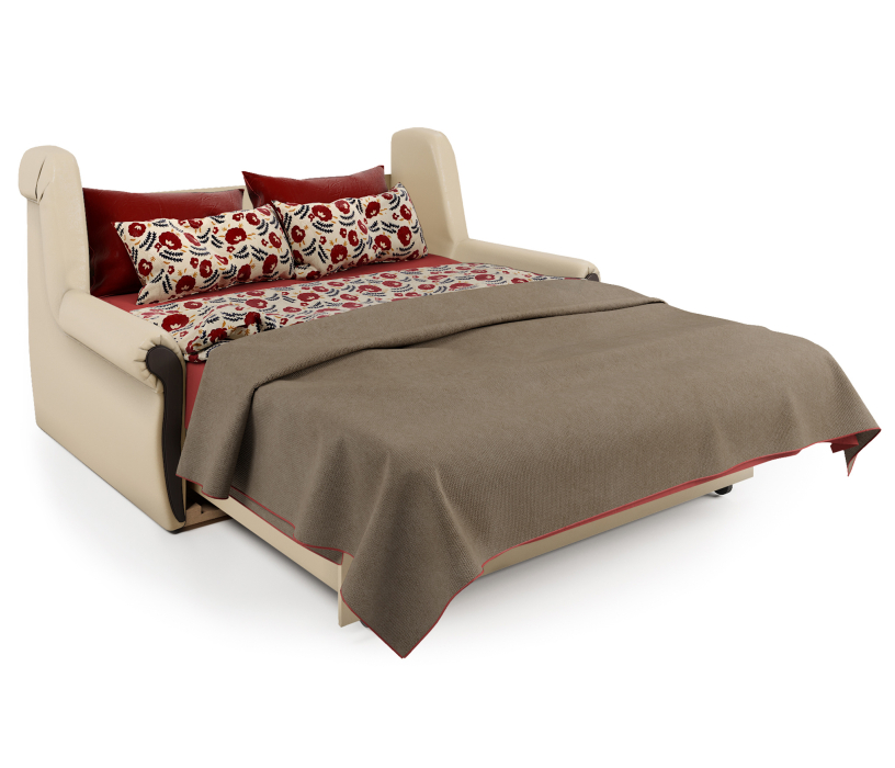 Диваны с ящиком для белья, Диван-кровать Аккорд М 160, экокожа/шенилл