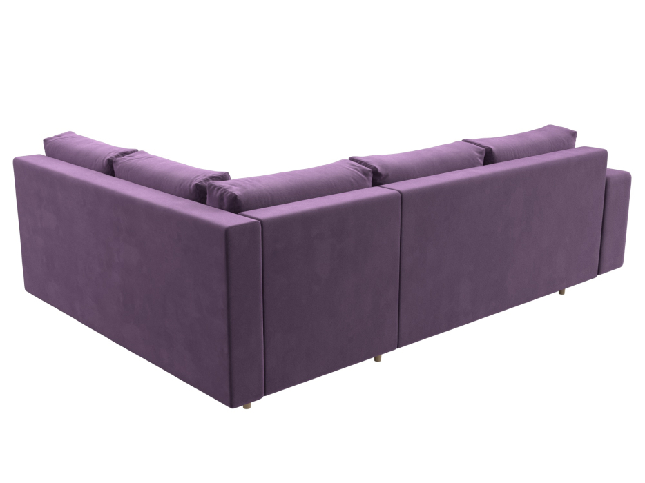 Диваны угловые в гостиную, Диван угловой Сильвана правый угол, микровельвет