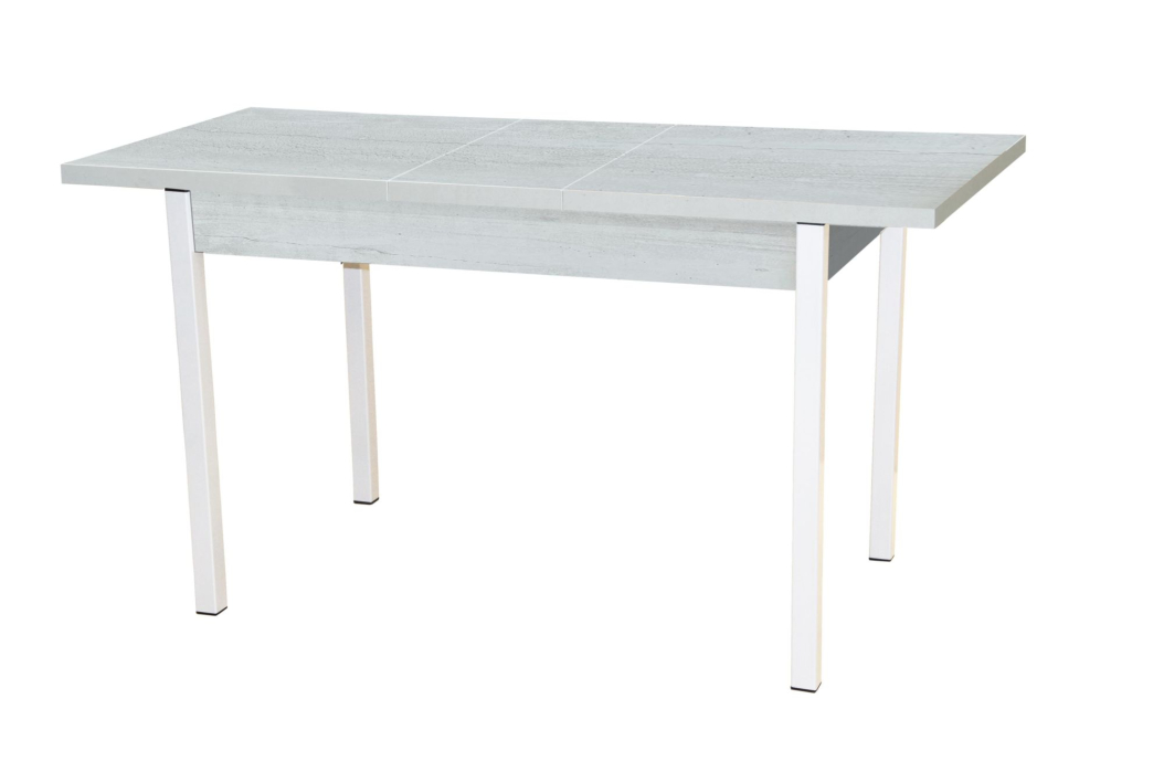Обеденные столы, КОЛОРАДО стол обеденный раздвижной опора квадро белый муар