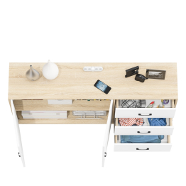 Широкий тумба-комод с ящиками и дверками РВК 123-1604