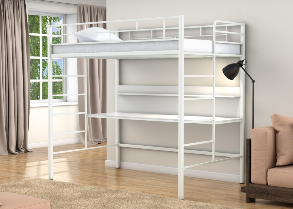 Кровати-чердаки, Кровать-чердак Амстердам 120 Белый