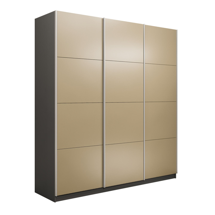 Шкафы-купе 3-х дверные, Шкаф-купе Прайм 3-х дверный Стекла фисташка/Доводчики 210х57х230