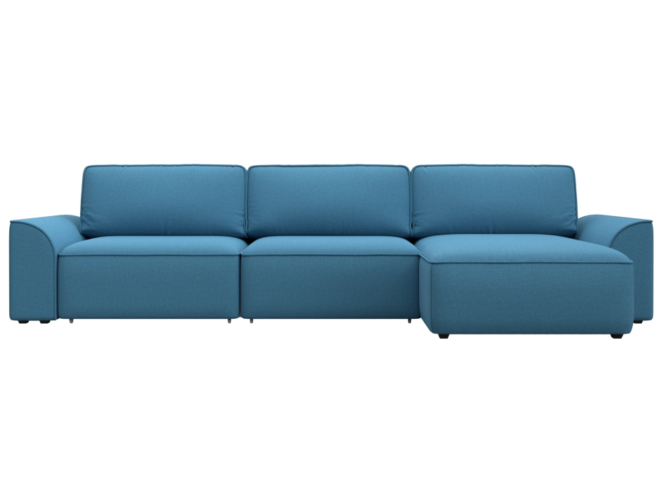 Диваны угловые в гостиную, Диван угловой Лига-048 НПБ лонг, рогожка Амур