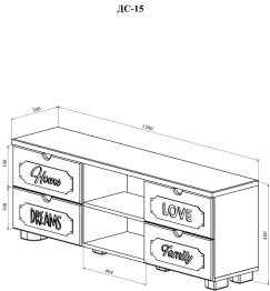 Тумба для ТВ ДримСтар ДС-15