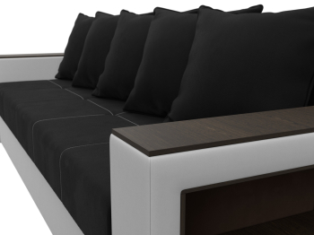 Диван прямой Дубай Лайт, микровельвет/экокожа