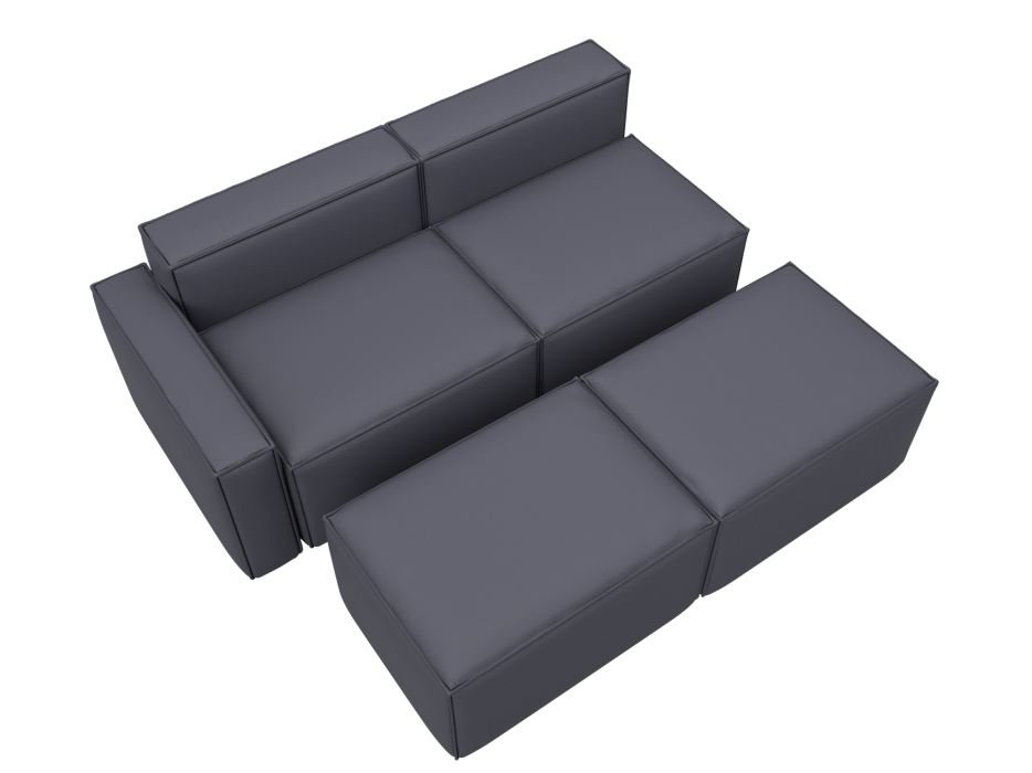 Диваны угловые в гостиную, Диван угловой модульный Лига-063 угол левый, экокожа GRIFON