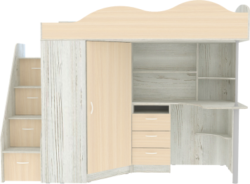 Кровать чердак Пионер, Винтерберг