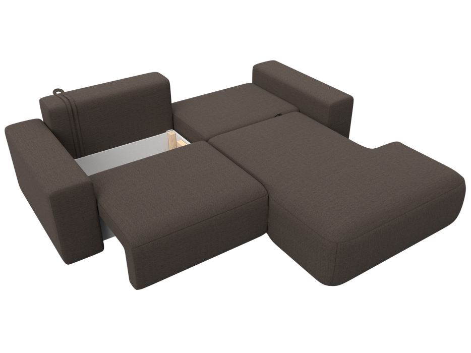 Диваны угловые в гостиную, Диван угловой Лига-036 НПБ Классик правый угол, рогожка Амур