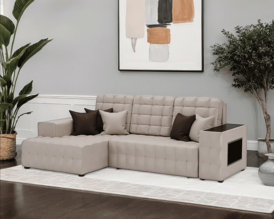 Диваны угловые в гостиную, Диван Мадрид Левый угол (Бархат)