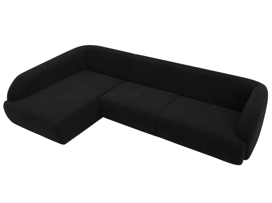 Диваны угловые в гостиную, Диван угловой Лига-041 левый угол, микровельвет