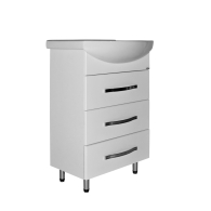 Тумбы без раковины, Тумба д/ванной ДИАМАНТ-55 под умывальник Элеганс-55 (ПВХ)