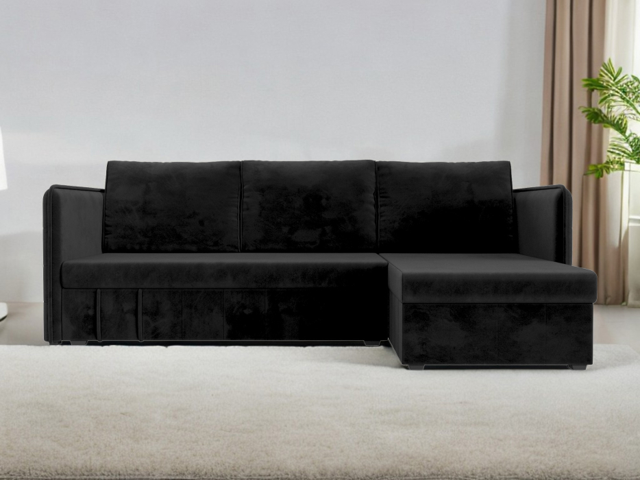 Диваны угловые в гостиную, Диван угловой Слим универсальный угол, велюр