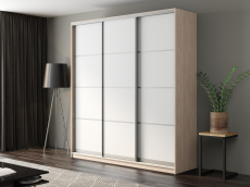 Шкафы-купе, Шкаф-купе Айсберг 220 ШАМОНИ СВЕТЛЫЙ (белый/глухой)