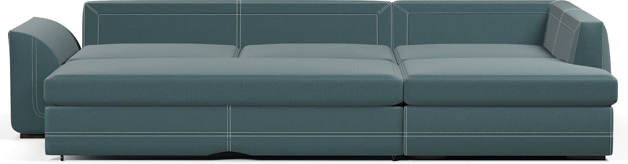 Диваны угловые в гостиную, Диван-кровать угловой Калифорния дельфин,велюр + экокожа