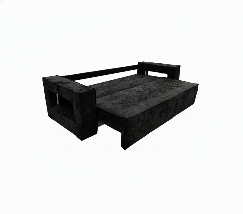 Дизайнерские диваны для гостиной, Диван-кровать еврокнижка Лофт Люкс  с подсветкой , 140,плюш