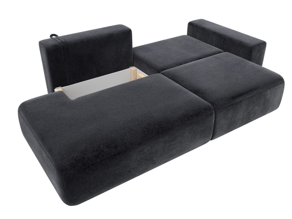 Диваны еврокнижки, Диван прямой Лига-036 НПБ Модерн подлокотник справа, велюр TOWER