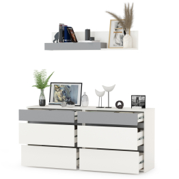 Комоды Торонто 13.321 с навесной полкой