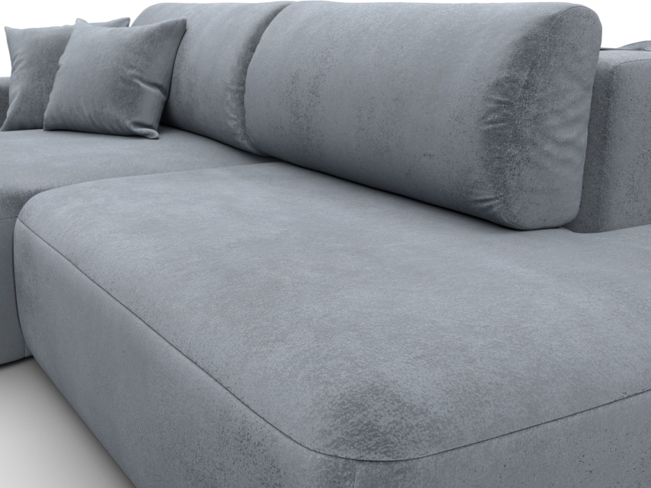 Диваны угловые в гостиную, Диван угловой Лига-036 НПБ Модерн левый угол, велюр TOWER