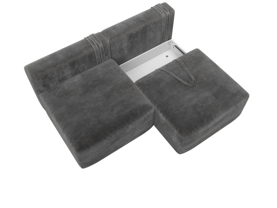 Диваны еврокнижки, Диван прямой модульный Лига-060 НПБ, велюр TOWER